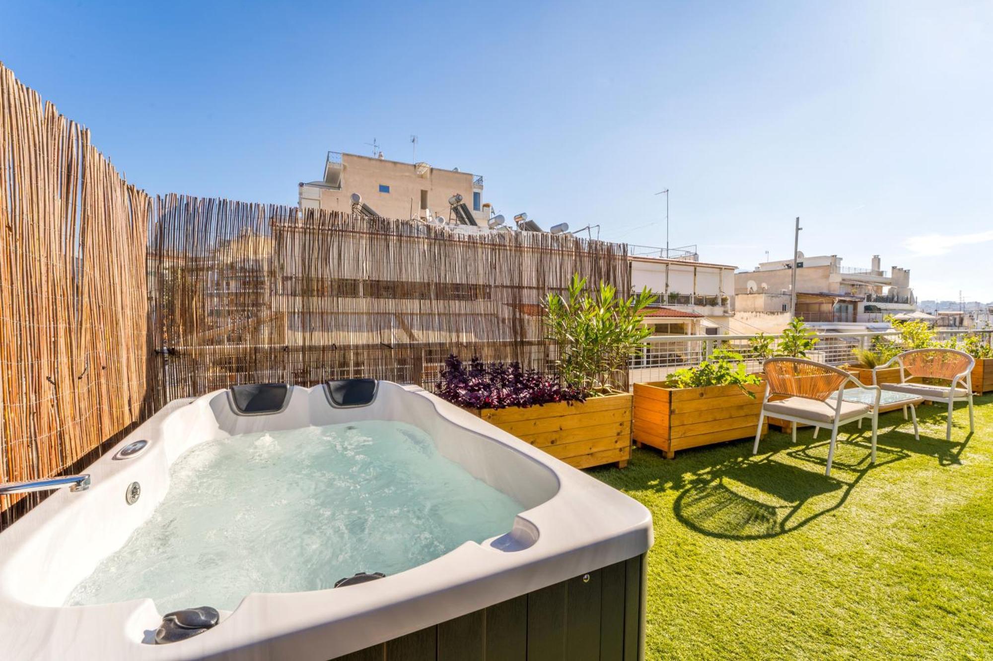 Blue Oasis - Jacuzzi Penthouse Atenas Exterior foto